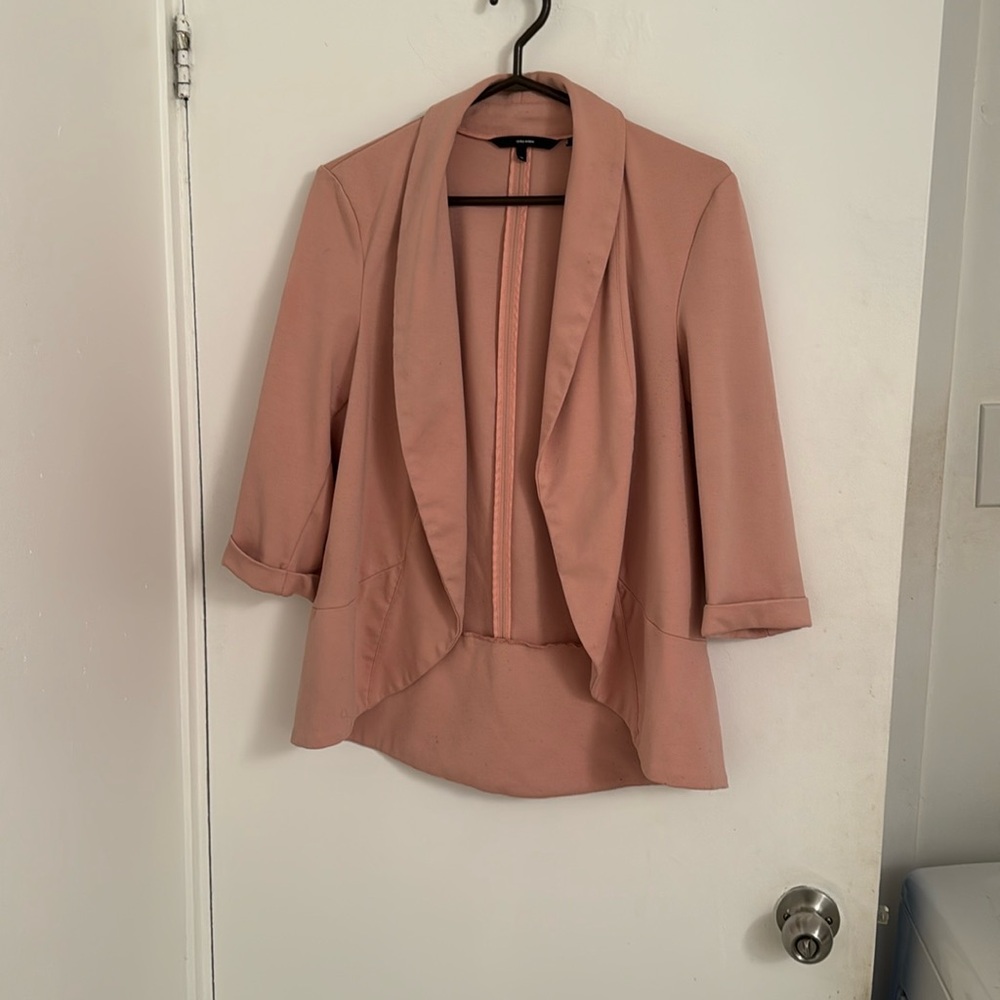 Vero Moda Light Pink 3/4 Sleeves Blazer